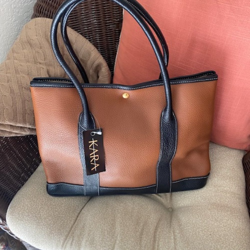 NWT KARA Leather Tote
